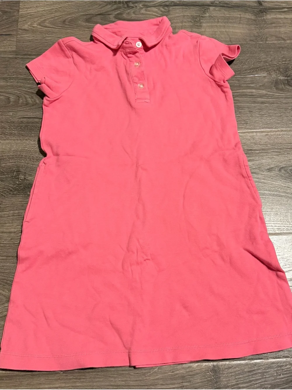 Primary Coral Pink Polo Dress for Girls 6/7